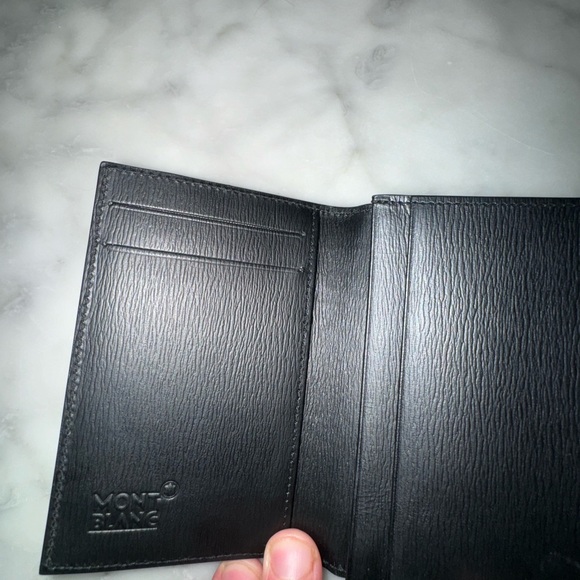 Mont Blanc Wallet and Card Holder 4.4x2.8’ NWOT Black Leather - Picture 4 of 14